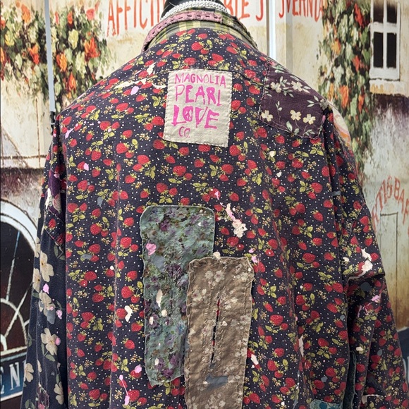 Magnolia Pearl Patchwork Adison Workshirt-Top 1744, Big Crush, OS Fits Most - Picture 7 of 16